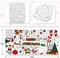 Christmas Crafts for Kids, 72 x 35 Inches Giant Christmas Coloring Tablecloth/Poster Decorations - Christmas Games/Activities for Family, Classroom, Xmas Holiday Christmas Party Favors for Kids(Game)